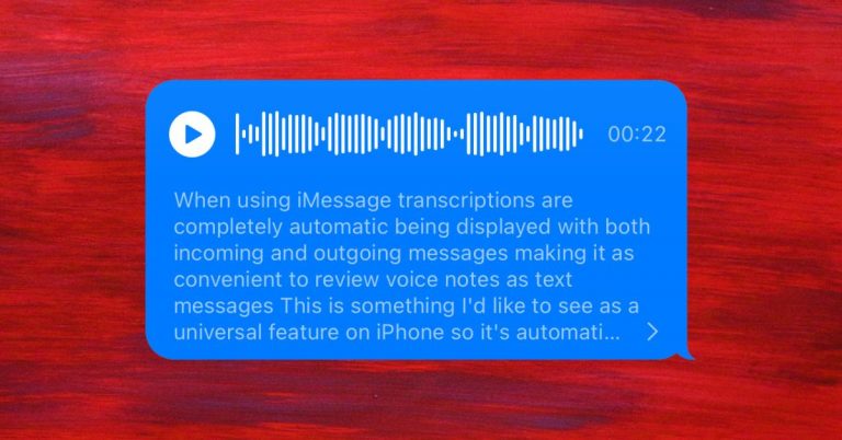 Faites de la transcription vocale de l’iPhone une fonctionnalité universelle, s’il vous plaît, Apple