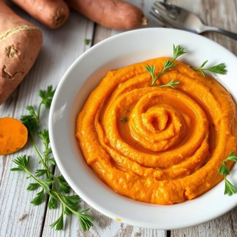 Recette Facile de Purée de Patate Douce Onctueuse