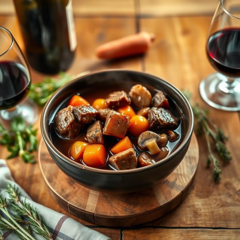 Bœuf Bourguignon : La Recette Traditionnelle pour un Plat Réconfortant.
