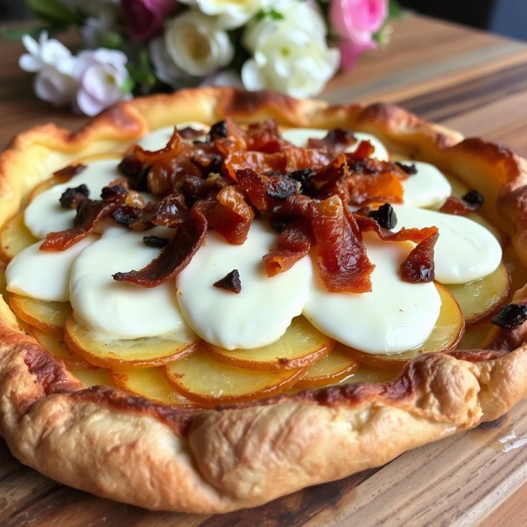 La Tarte Pommes de Terre, Camembert et Lardons qui Va Révolutionner Vos Dîners !