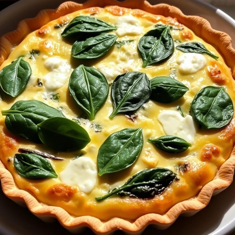 Quiche Sans Pâte aux Épinards et Fromage Blanc : Facile, Légère et Ultra Gourmande !
