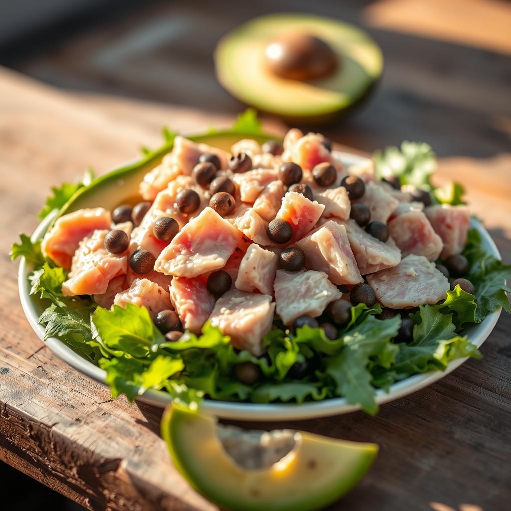 Salade de thon, Avocat, Câpres, Recette équilibrée Salade de thon, Avocat, Câpres, Recette équilibrée