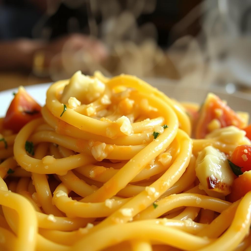 pâtes à l’ail et au parmesan
