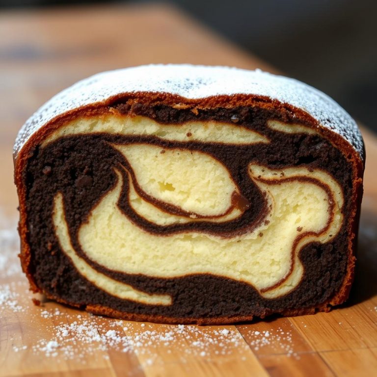 Recette Facile de Cake Marbré Très Moelleux