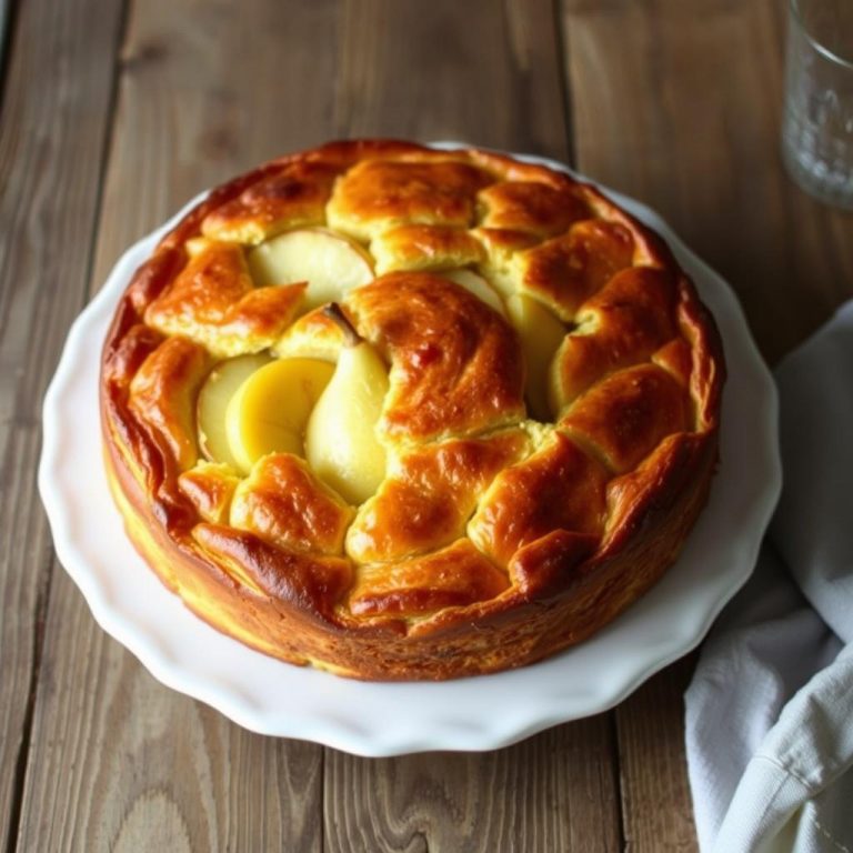 Cake à la poire et au roquefort
