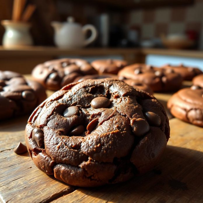 Cookies Brownie aux Pépites de Chocolat