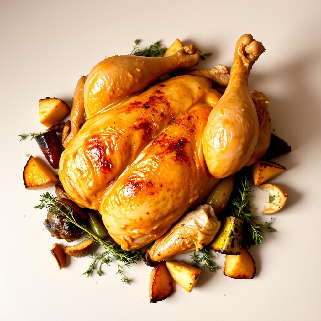 Introduction aux restes de poulet rôti