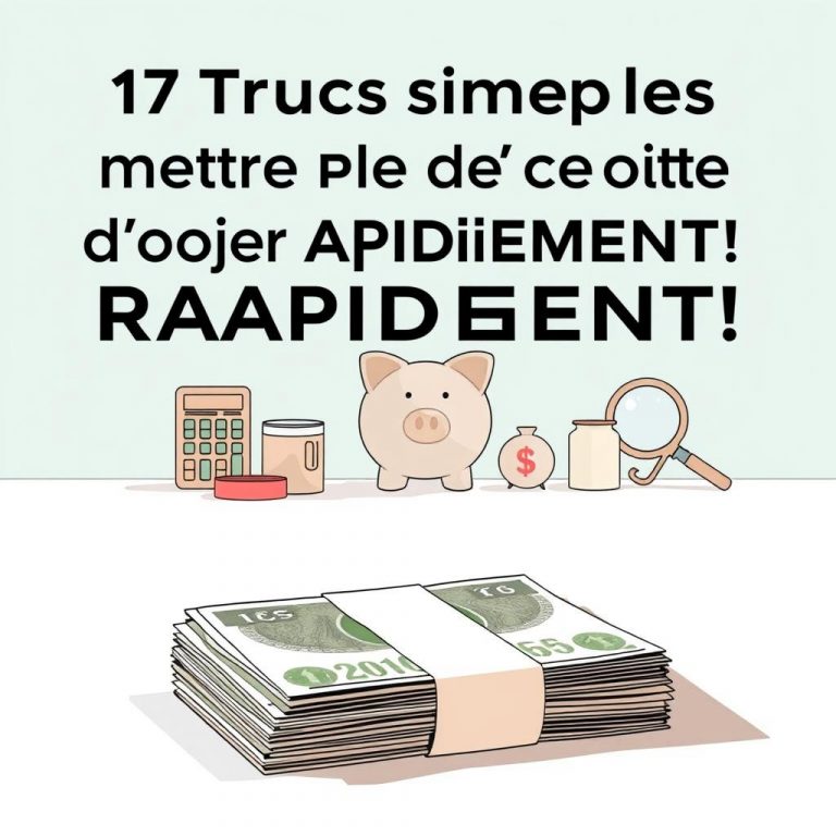 17 Trucs Simples Pour Mettre Plus d’Argent de Côté RAPIDEMENT !