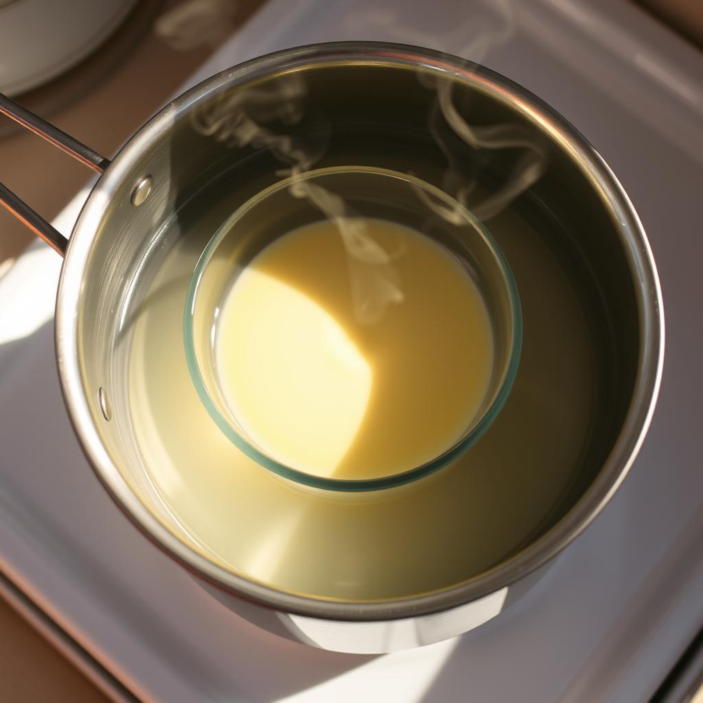 bain-marie pour crème aux œufs
