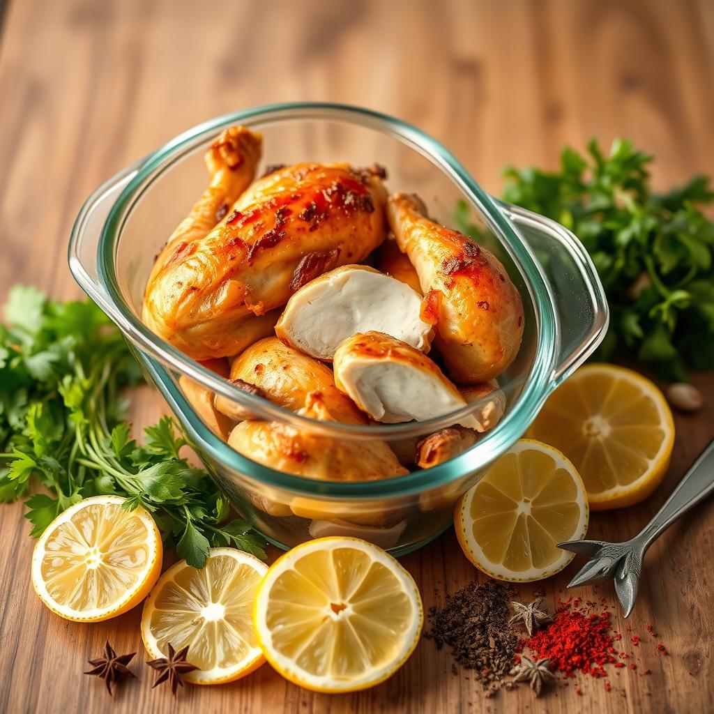conservation poulet rôti