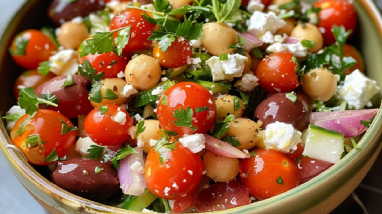 Salade de Pois Chiches à la Grecque
