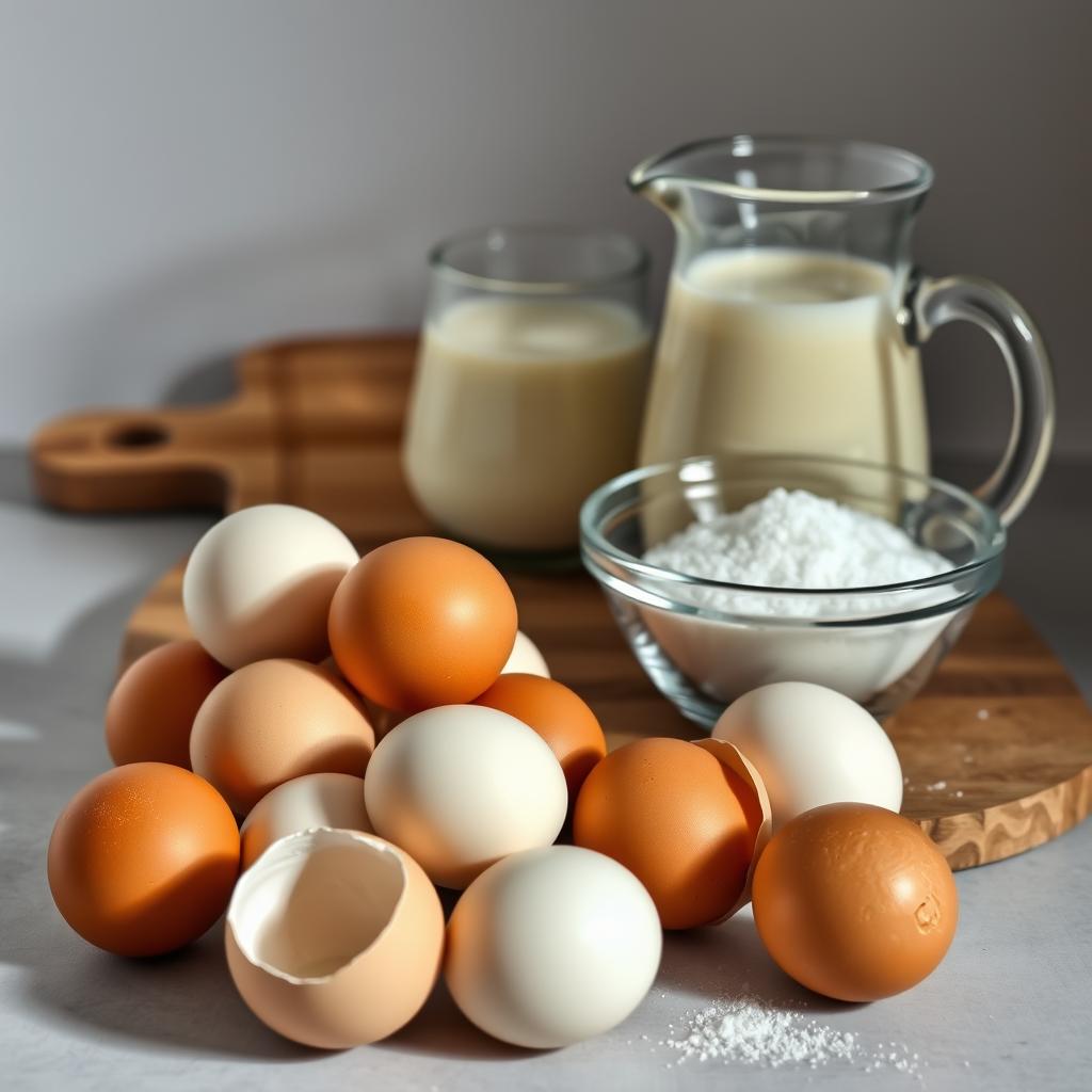 ingrédients essentiels pour crème aux œufs