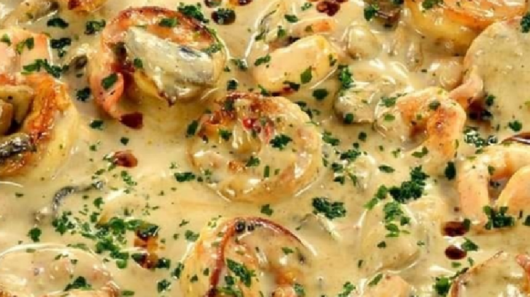 Crevettes à l’ail et lait de coco façon curry