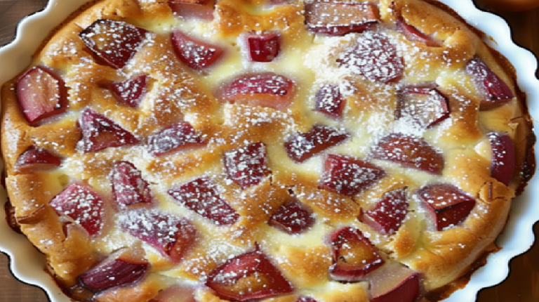 Clafoutis à la Rhubarbe Minceur