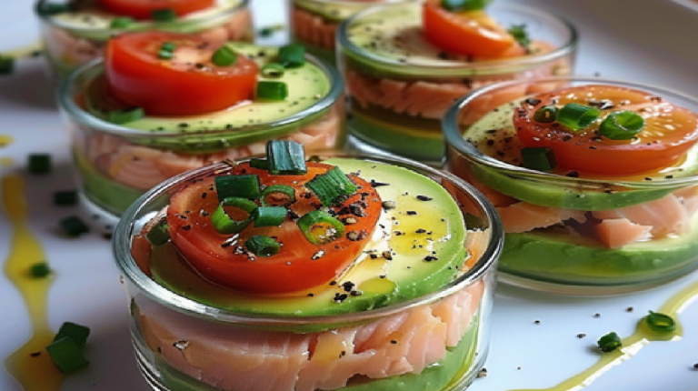 Verrines Avocat Thon Tomates Œuf