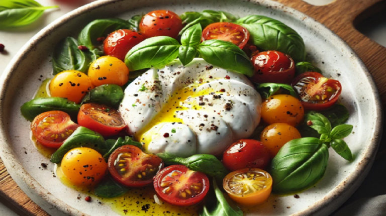 Salade Burrata & Tomates Cerises