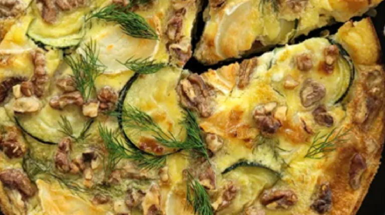Quiche Sans Pâte au Chèvre et Courgettes