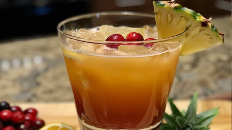 Cocktail Paradisiaque au Jus d’Ananas