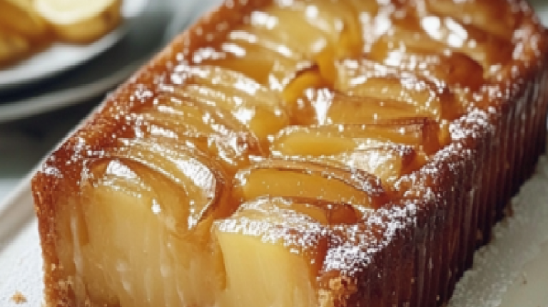 Gâteau aux pommes à tomber par terre.
