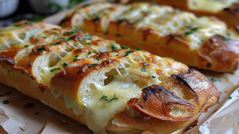 Recette Facile de Pain à l’Ail au Fromage Maison