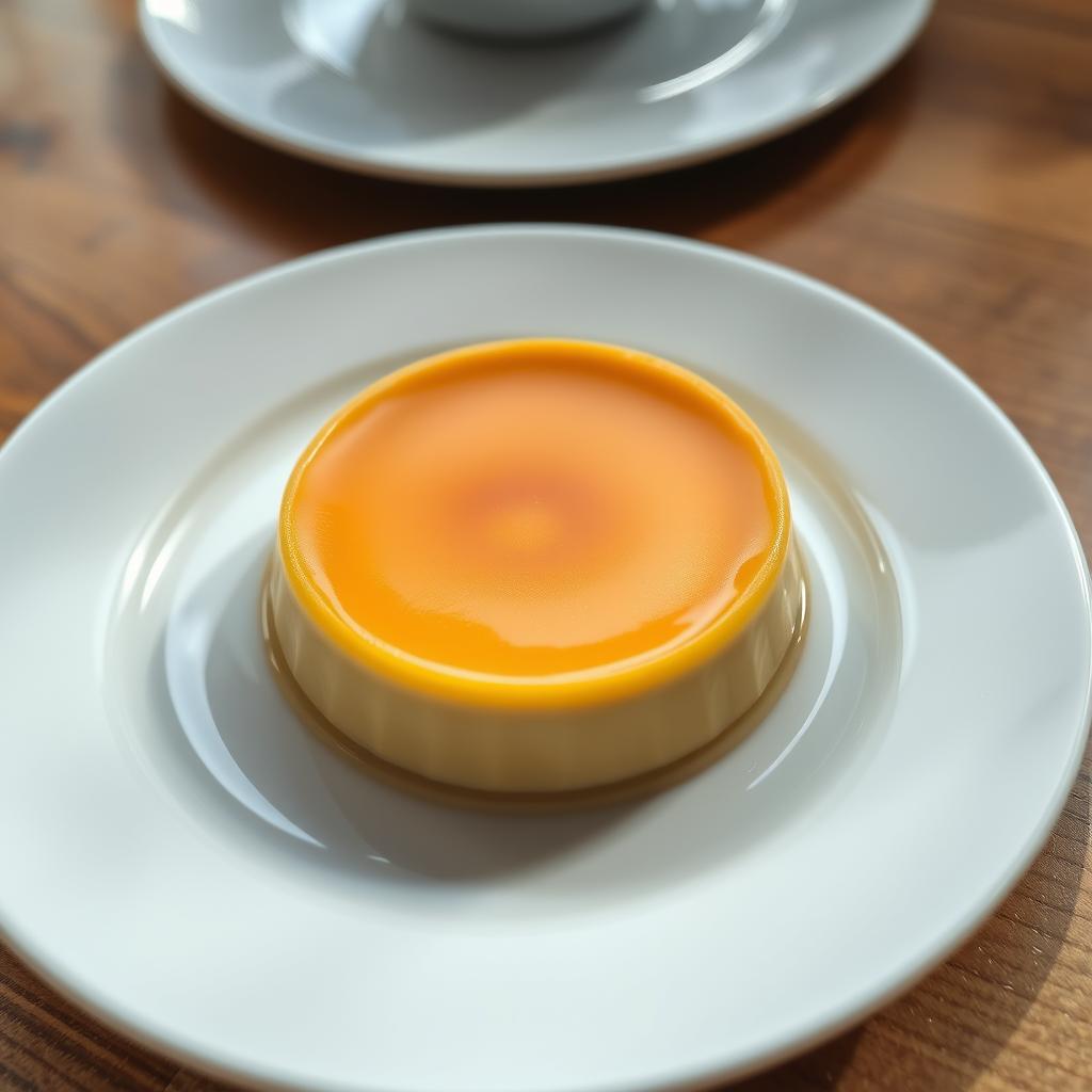 présentation de crème aux œufs
