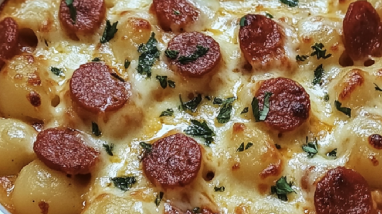 Gratin de Gnocchis au Chorizo