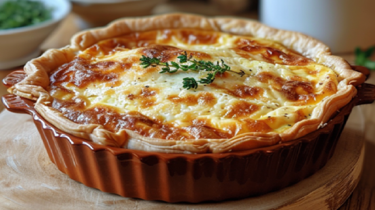 Quiche soufflée au fromage