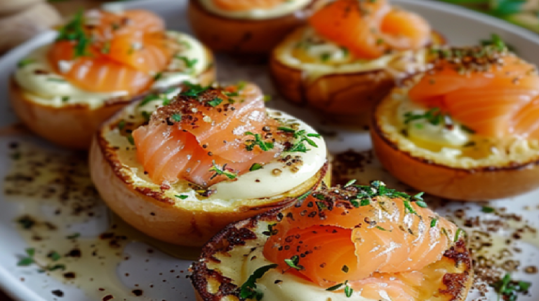 Œufs farcis au saumon fumé