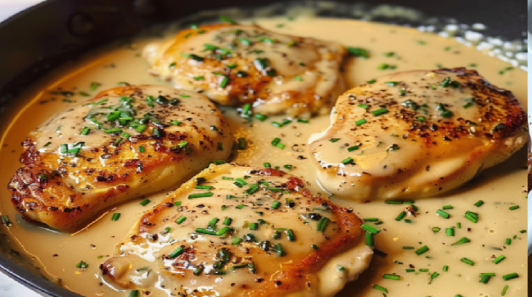 Poulet à l’Ail Crémeux Facile et Rapide