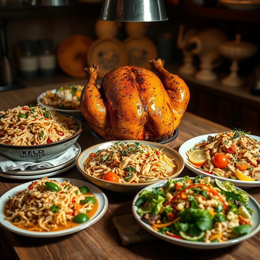 recettes créatives avec les restes de poulet rôti