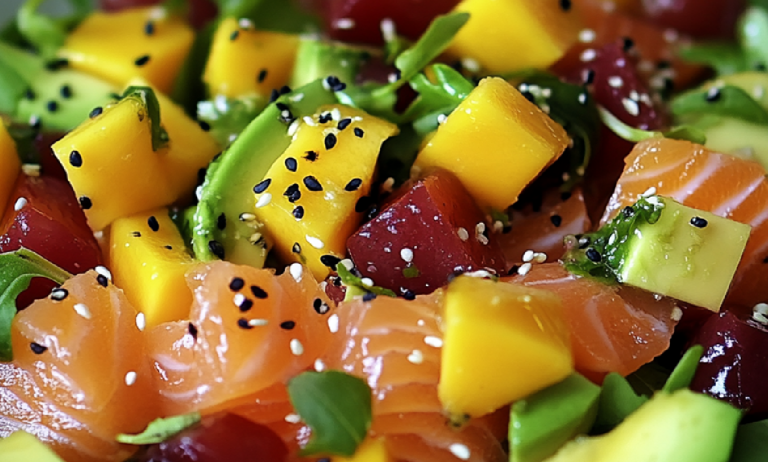Salade Saumon Fumé, Mangue & Avocat : L’Alliance Fraîche et Gourmande à Tester !