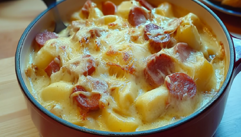 Fondue d’Endives Crémeuse aux Saucisses Fumées
