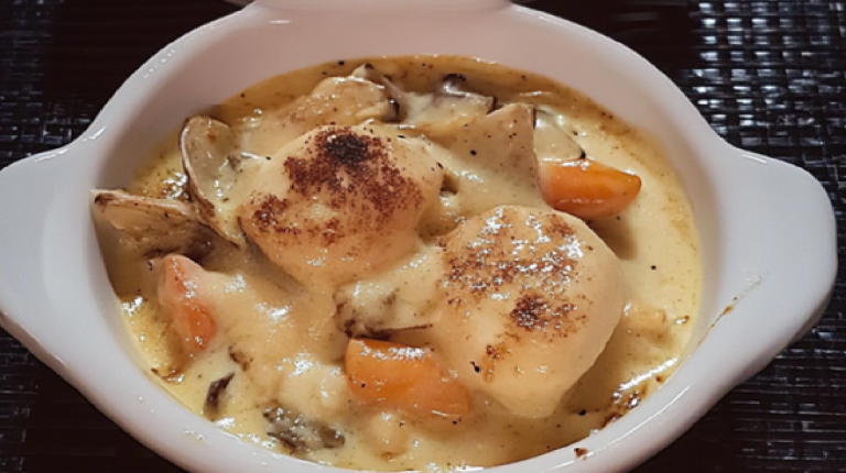 Noix de Saint-Jacques et Fondue de Poireaux