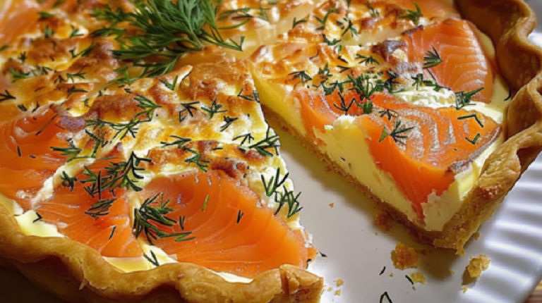 Recette: Quiche raffinée au saumon fumé et Boursin