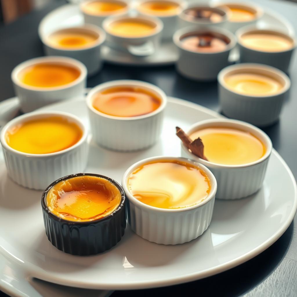 variations de crème aux oeufs