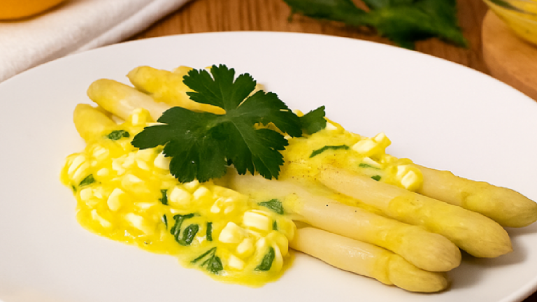 Recette asperges blanches à la Flamande