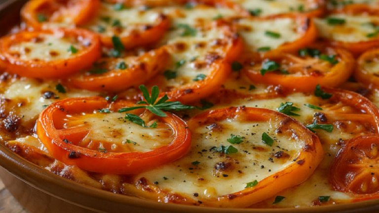 Gratin de Pommes de Terre Tomates Mozzarella