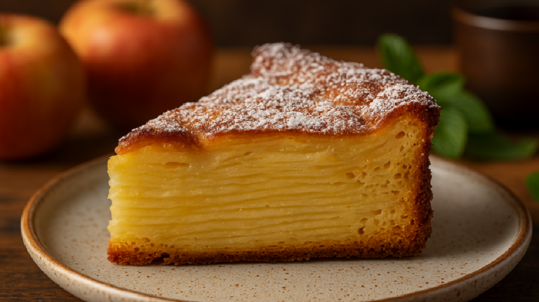 Invisible aux Pommes Healthy : Le Gâteau Fondant à 50 kcal Sans Farine, Lait ni Sucre !
