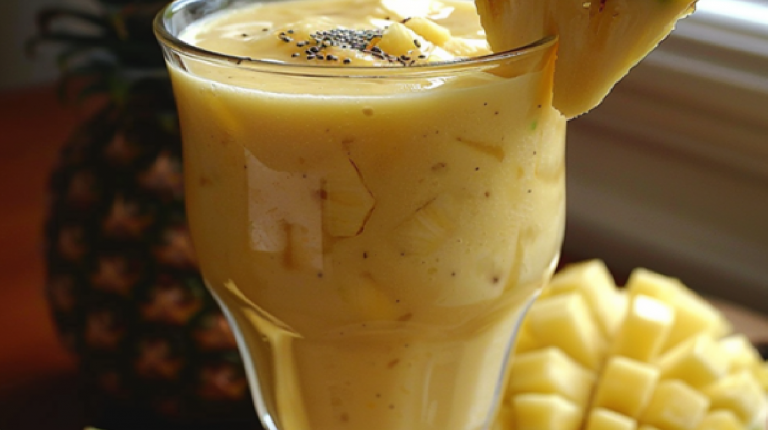 Smoothie Brûle Graisse Ananas et Mangue pour une Perte de Poids
