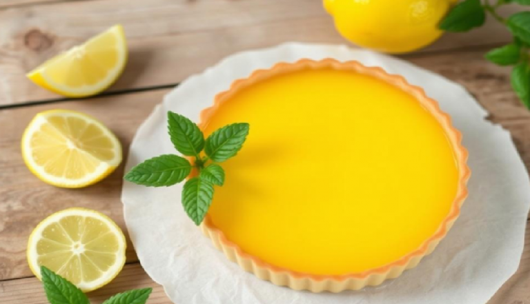Recette Facile de Tarte au Citron : Un Dessert Frais et Gourmand