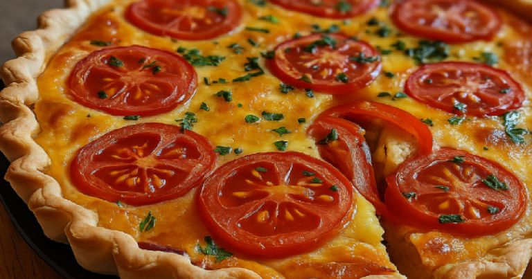 Recette Tarte à la Tomate et à la Moutarde : Facile et Délicieux