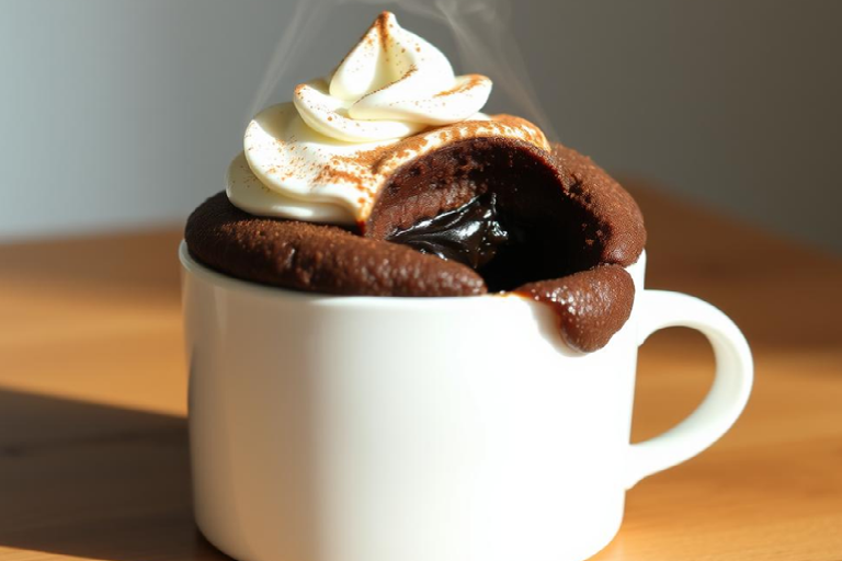 Recette Facile de Mug Cake au Chocolat Prêt en 5 Minutes