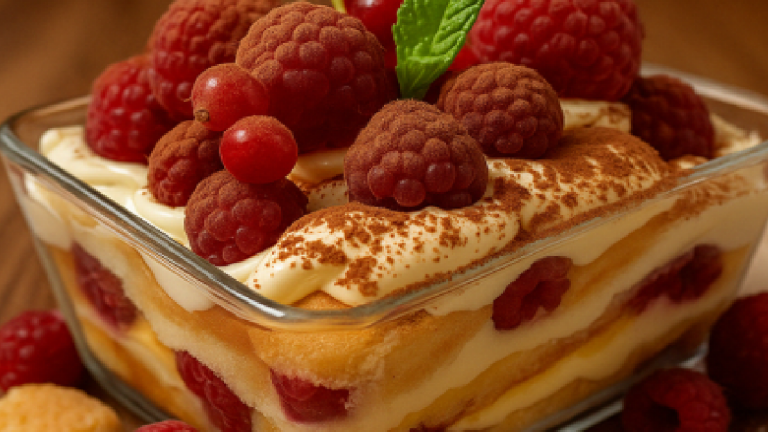 Recette Tiramisu aux Fruits Rouges facile et délicieux