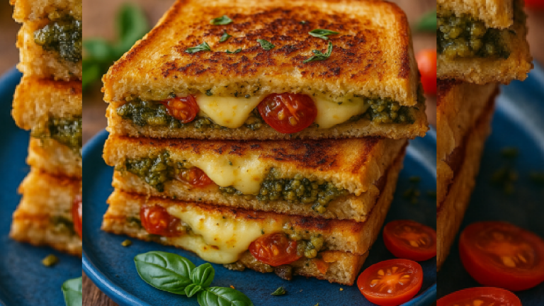 Croque-Monsieur Méditerranéen : la recette fondante à la mozzarella et au pesto qui sent le soleil
