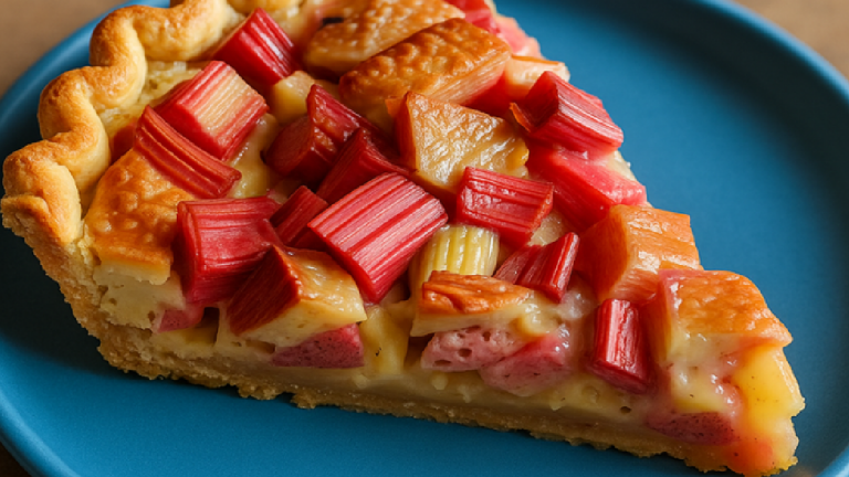 Tarte rhubarbe facile rapide