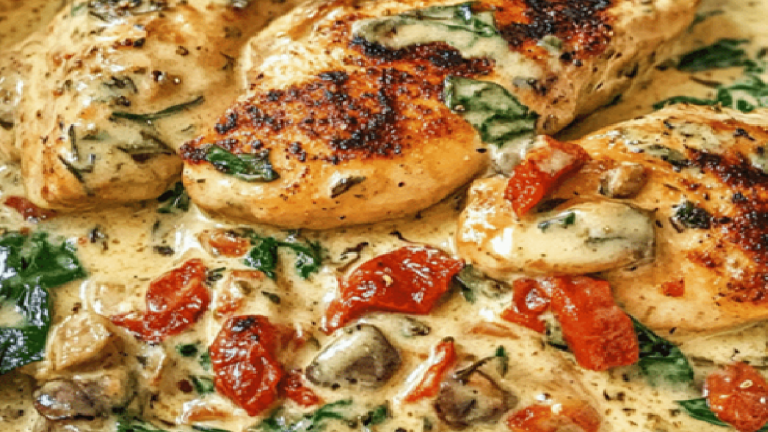 Poulet Crémeux à la Toscane: Recette Facile et Onctueuse