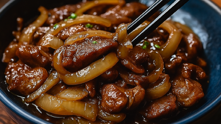 Recette de Bœuf Sauté aux Oignons Simple