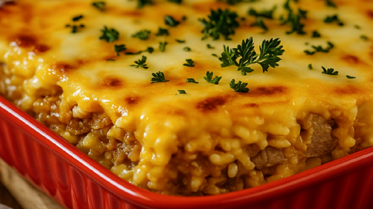 Gratin Mexicain de Riz à la Viande Hachée : Un Plat Familial Relevé et Réconfortant