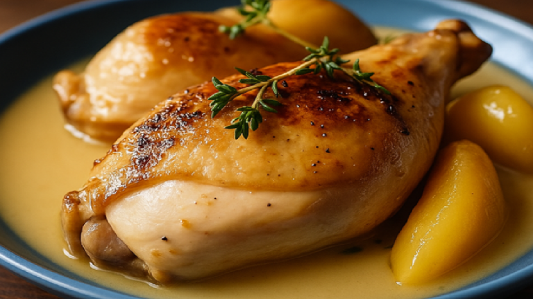 Recette de Poule au Pot Sauce Poulette Authentique