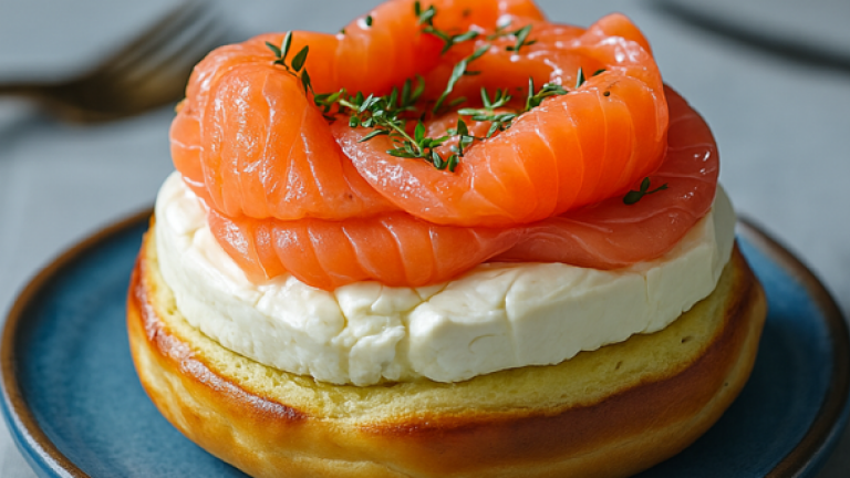 Paris-Brest Salé au Saumon, Crème dAvocat et Fromage Frais